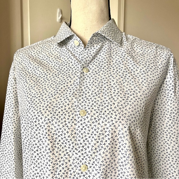 ORIGINAL PENGUIN Heritage Slim Fit Long Sleeve Button Down Shirt—SZ. 16 32/33 - Picture 3 of 15